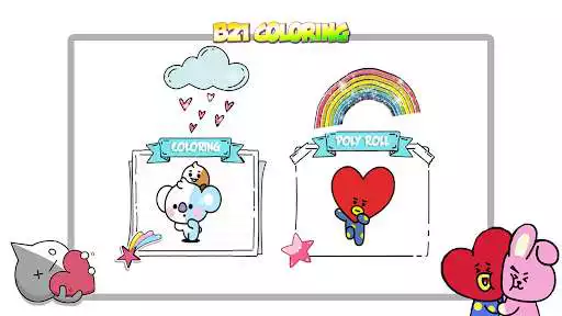 Play BT21 Puzzle Coloring Star  and enjoy BT21 Puzzle Coloring Star with UptoPlay