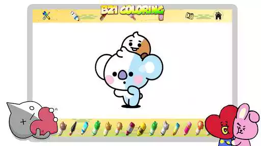 Play BT21 Puzzle Coloring Star as an online game BT21 Puzzle Coloring Star with UptoPlay