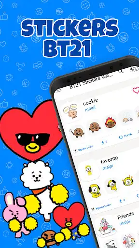 Play BT21 Stickers WAStickerApp KPOP  and enjoy BT21 Stickers WAStickerApp KPOP with UptoPlay