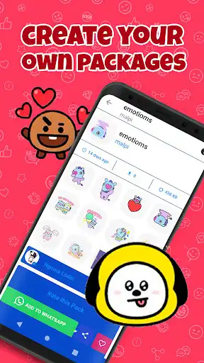 Play BT21 Stickers WAStickerApp KPOP as an online game BT21 Stickers WAStickerApp KPOP with UptoPlay