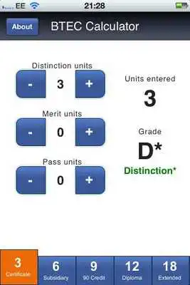 Play BTEC Grade Calculator