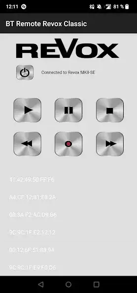 Play BT Remote Revox Classic as an online game BT Remote Revox Classic with UptoPlay