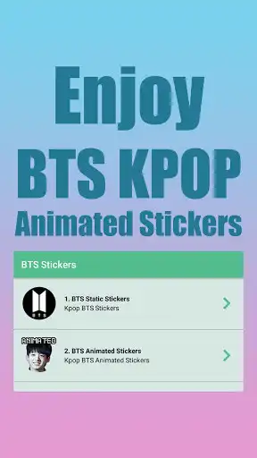 Play BTS Animated Stickers for Whatsapp  and enjoy BTS Animated Stickers for Whatsapp with UptoPlay
