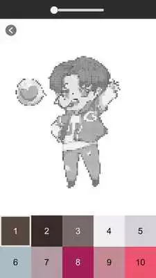 Play BTS Army Pixel Art - Number Coloring Books