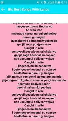 Play BTS Best Songs MP3 with Lyrics