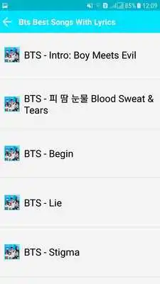 Play BTS Best Songs MP3 with Lyrics