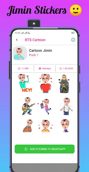 Play Bts Cartoon Animated Stickers as an online game Bts Cartoon Animated Stickers with UptoPlay