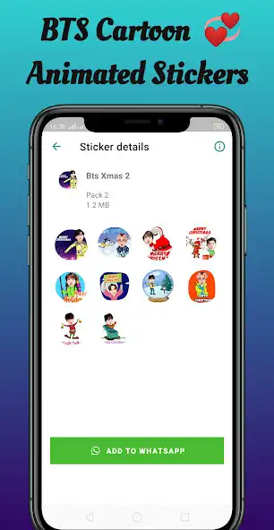 Play Bts Christmas Animated Sticker as an online game Bts Christmas Animated Sticker with UptoPlay