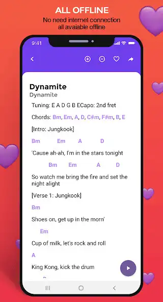 Play BTS Guitar Chords Offline as an online game BTS Guitar Chords Offline with UptoPlay