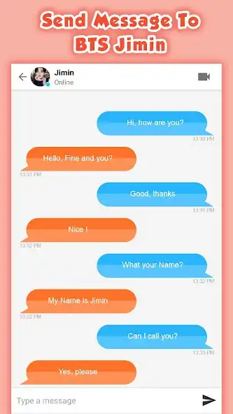 Play BTS Jimin Fake Chat Simulator  and enjoy BTS Jimin Fake Chat Simulator with UptoPlay