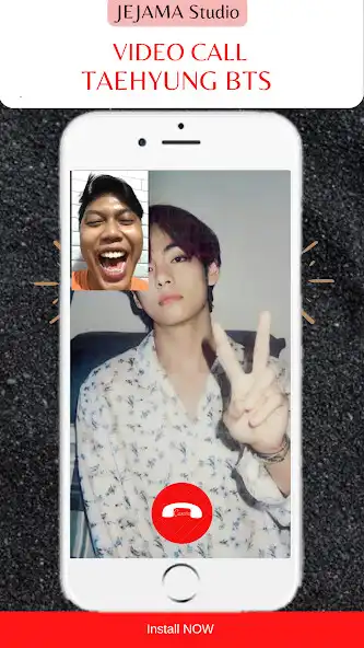 Play BTS KIM TAEHYUNG VIDEOCALL as an online game BTS KIM TAEHYUNG VIDEOCALL with UptoPlay