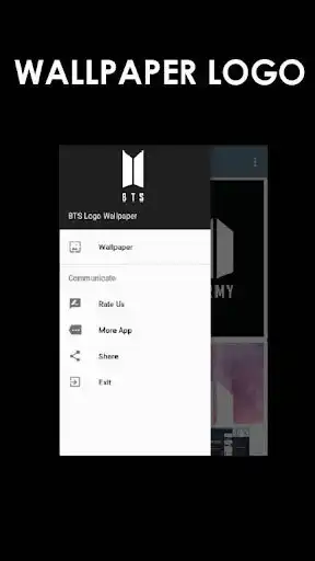 Play BTS Logo Wallpaper as an online game BTS Logo Wallpaper with UptoPlay