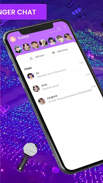 Play BTS love chat simulator for bt as an online game BTS love chat simulator for bt with UptoPlay