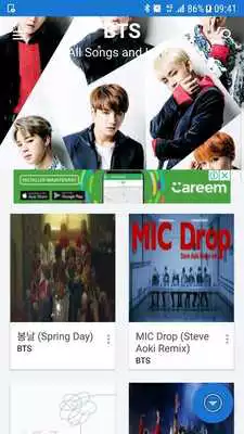 Play BTS lyrics songs