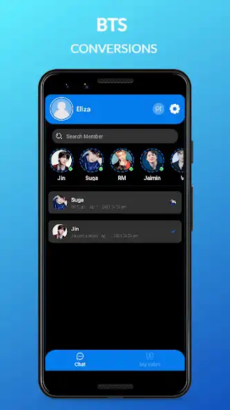 Play BTS Messenger! Chat Simulator as an online game BTS Messenger! Chat Simulator with UptoPlay