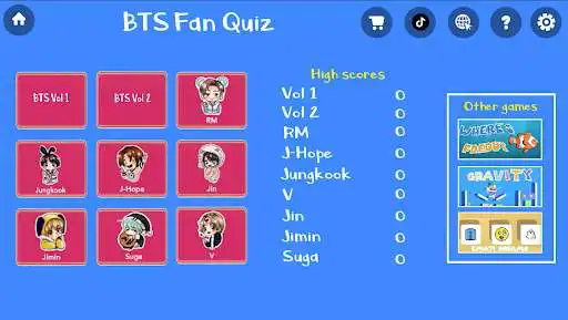 Play BTS Quiz Trivia Game  and enjoy BTS Quiz Trivia Game with UptoPlay