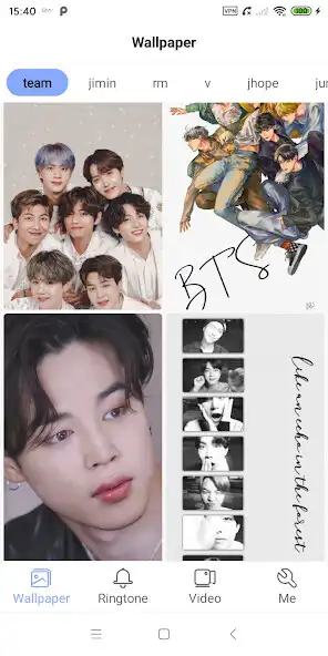 Play BTS Ringtone Wallpaper Video  and enjoy BTS Ringtone Wallpaper Video with UptoPlay