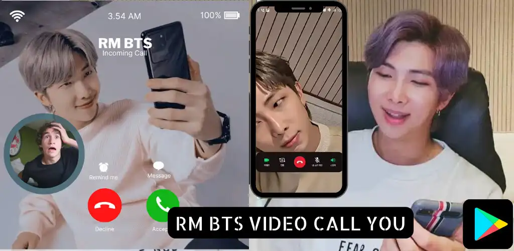 Play BTS RM NAMJOON VIDEOCALL as an online game BTS RM NAMJOON VIDEOCALL with UptoPlay