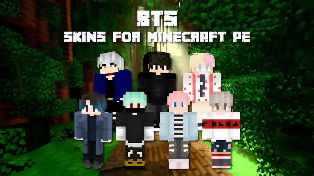 Play BTS Skins for Minecraft PE  and enjoy BTS Skins for Minecraft PE with UptoPlay