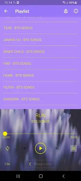 Play BTS Songs APP as an online game BTS Songs APP with UptoPlay