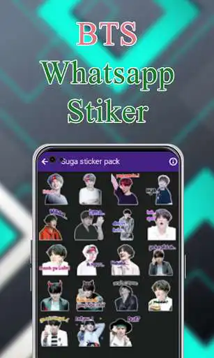 Play BTS Sticker WAStickerApp as an online game BTS Sticker WAStickerApp with UptoPlay