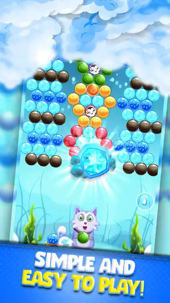 Play Bubble Cat: Bubble Shooter Pop as an online game Bubble Cat: Bubble Shooter Pop with UptoPlay