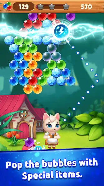 Play Bubble Cats: Puzzle Mania as an online game Bubble Cats: Puzzle Mania with UptoPlay