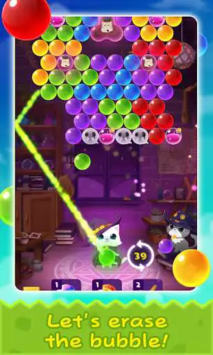 Play Bubble Cat Worlds Cute Pop Shooter as an online game Bubble Cat Worlds Cute Pop Shooter with UptoPlay