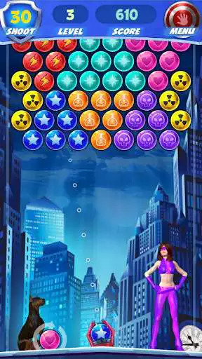Play Bubble Girl Superhero as an online game Bubble Girl Superhero with UptoPlay