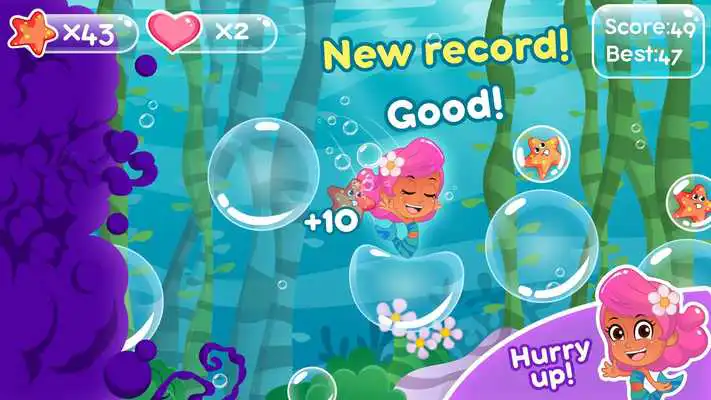 Play Bubble jump guppi