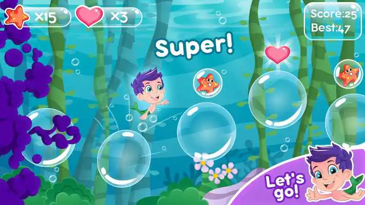 Play Bubble jump guppi