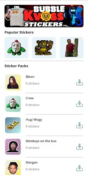 Play Bubble Kvass Stickers for WA  and enjoy Bubble Kvass Stickers for WA with UptoPlay