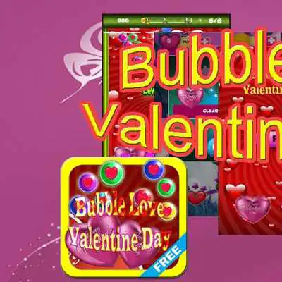 Play Bubble love Valentine Hearts
