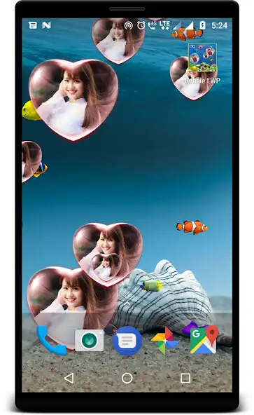 Play Bubble photo live wallpaper with aquarium as an online game Bubble photo live wallpaper with aquarium with UptoPlay