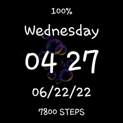 Play Bubbles Colorful Fun Watchface APK Play Bubbles Colorful Fun Watchface APK