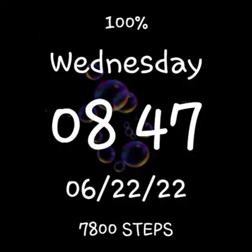 Play Bubbles Colorful Fun Watchface as an online game Bubbles Colorful Fun Watchface with UptoPlay
