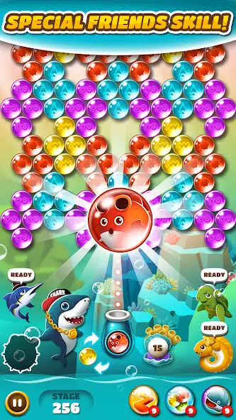 Play Bubble Shark  Friends as an online game Bubble Shark  Friends with UptoPlay