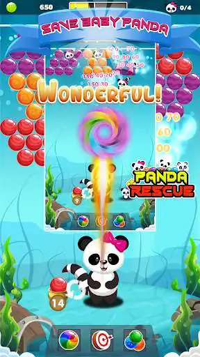 Play Bubble Shooter 8 - Panda as an online game Bubble Shooter 8 - Panda with UptoPlay