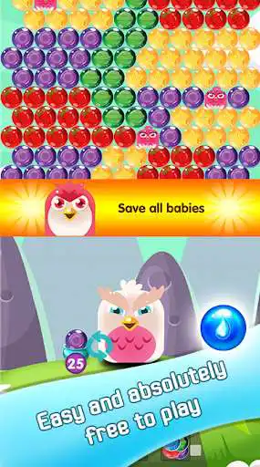 Play Bubble Shooter - Birds Rescue as an online game Bubble Shooter - Birds Rescue with UptoPlay