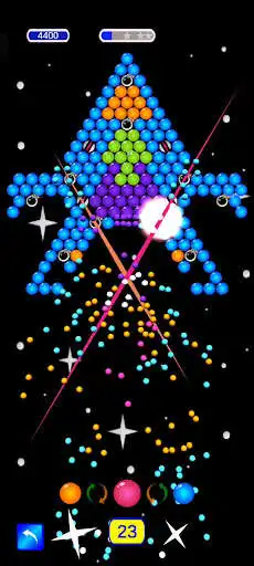 Play Bubble Shooter In Space as an online game Bubble Shooter In Space with UptoPlay