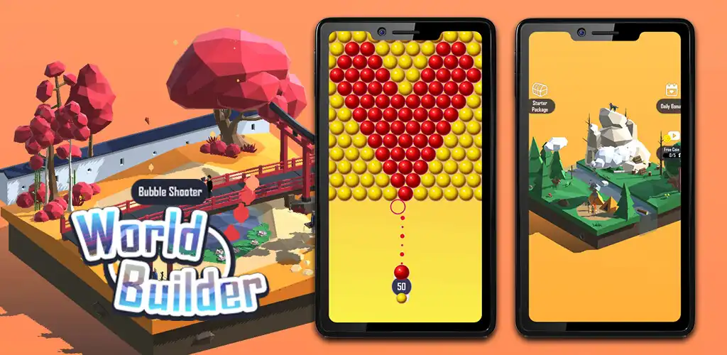 Play Bubble Shooter - World Builder as an online game Bubble Shooter - World Builder with UptoPlay