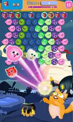 Play bubble shoot pet and cat