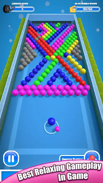 Play Bubble Smash 3D: Ball Shooter as an online game Bubble Smash 3D: Ball Shooter with UptoPlay