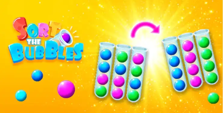 Play Bubble sort colors  and enjoy Bubble sort colors with UptoPlay