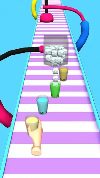 Play Bubble Tea Stack Challenge 3D as an online game Bubble Tea Stack Challenge 3D with UptoPlay