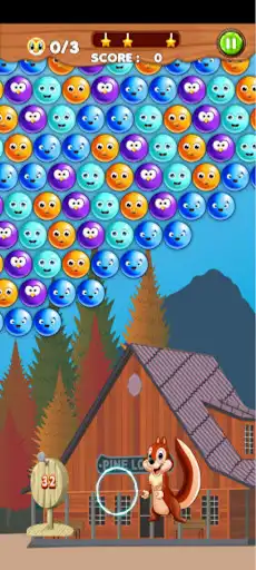 Play Bubble Throwing With Squirrel - New 2021 as an online game Bubble Throwing With Squirrel - New 2021 with UptoPlay