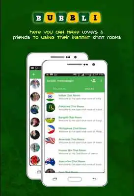 Play Bubbli - Free Messenger with Chat rooms