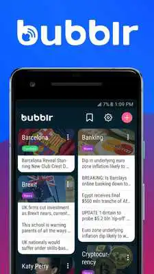 Play BubblrApp - no more fake news