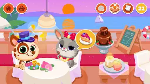 Play Bubbu Restaurant - My Cat Game as an online game Bubbu Restaurant - My Cat Game with UptoPlay