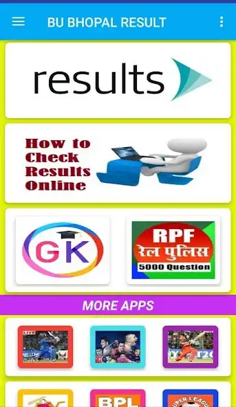 Play BU Bhopal Result (Barkatullah University Result) as an online game BU Bhopal Result (Barkatullah University Result) with UptoPlay